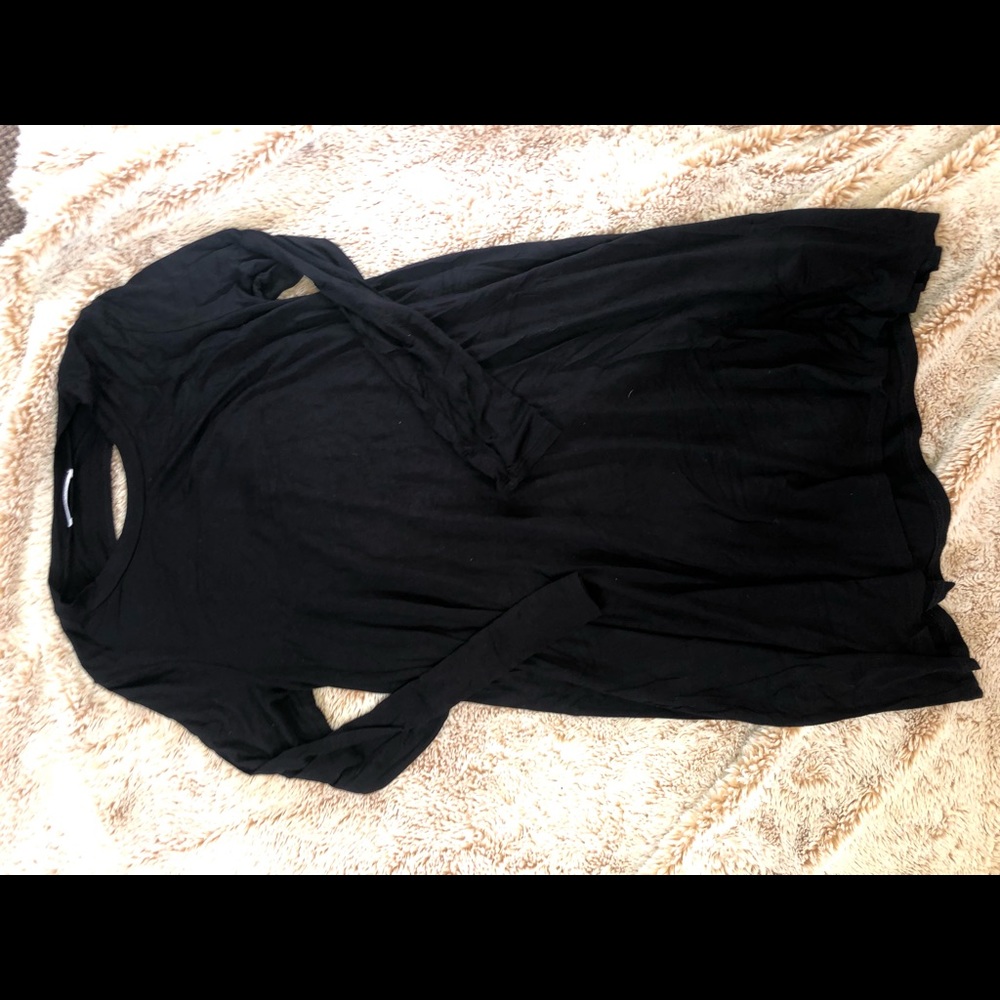 black long sleeve dress